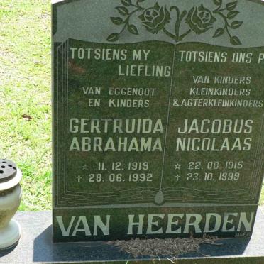 HEERDEN Jacobus Nicolaas, van 1915-1999 &amp; Gertruida Abrahama 1919-1992