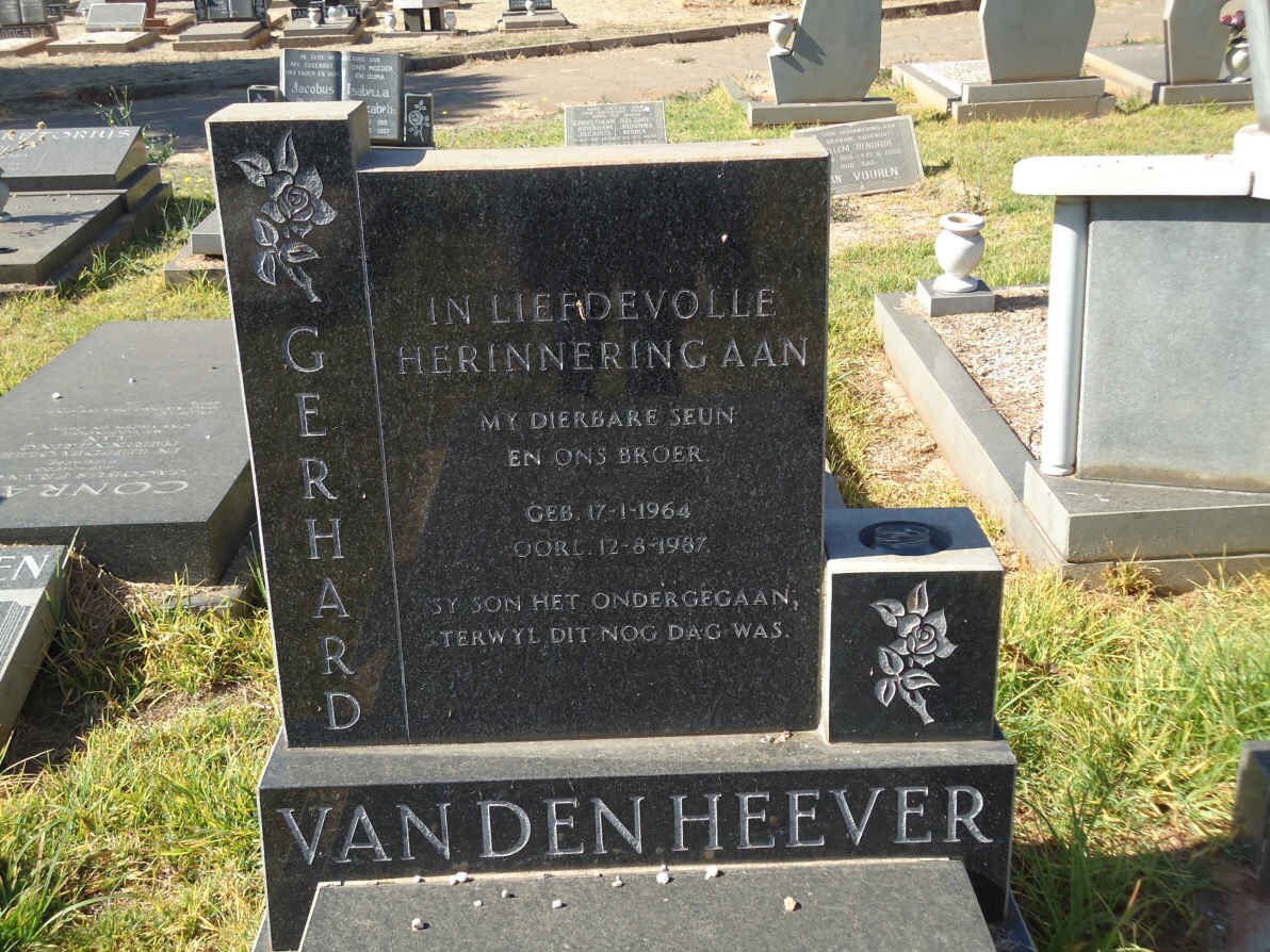 HEEVER Gerhard, van den 1964-1987