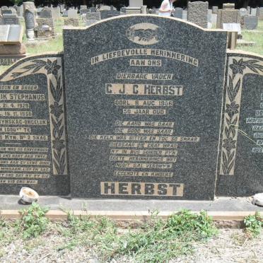 HERBST CJC -1956 &amp; C.A. 1907-1996 :: HERBST Frederik Stephanus 1929-1950
