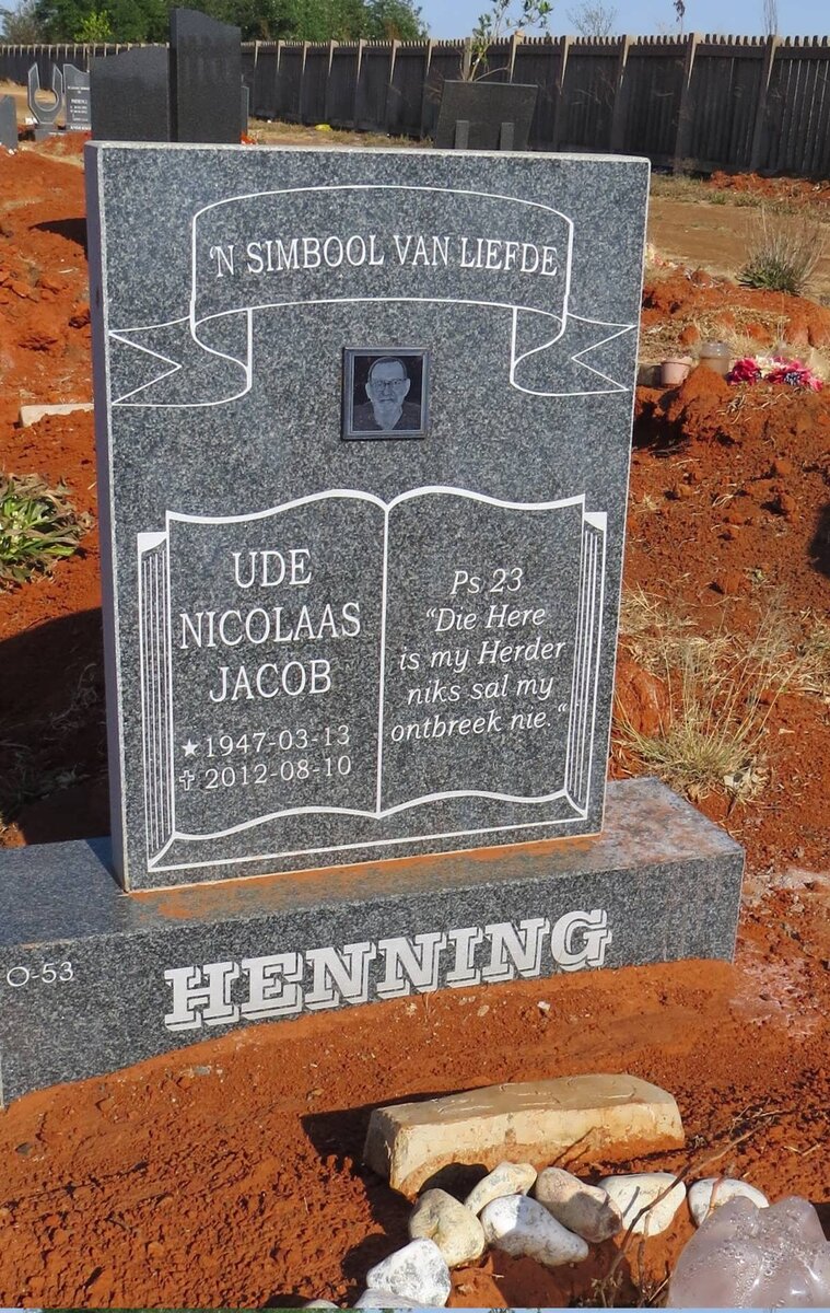 HENNING Ude Nicolaas Jacob 1947-2012