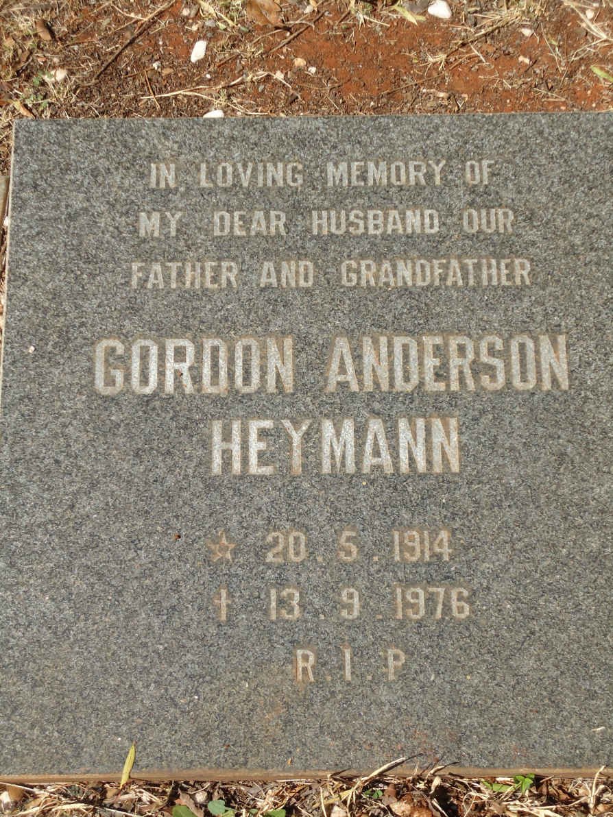 HEYMANN Gordon Anderson 1914-1976