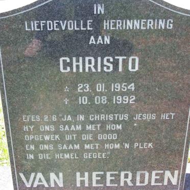 HEERDEN Christo, van 1954-1992