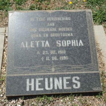 HEUNES Aletta Sophia 1918-1990