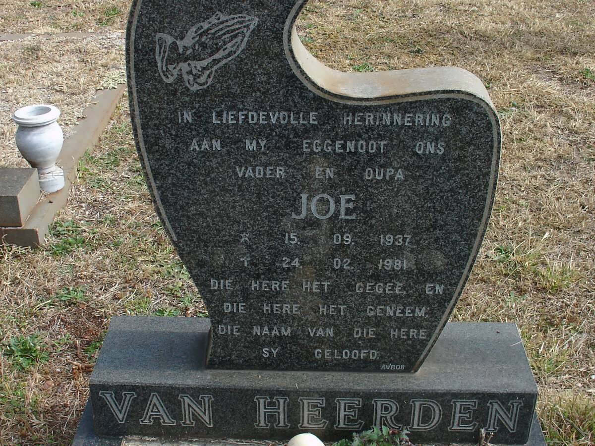 HEERDEN Joe, van 1937-1981