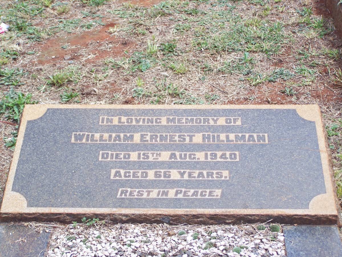 HILLMAN William Ernest -1940