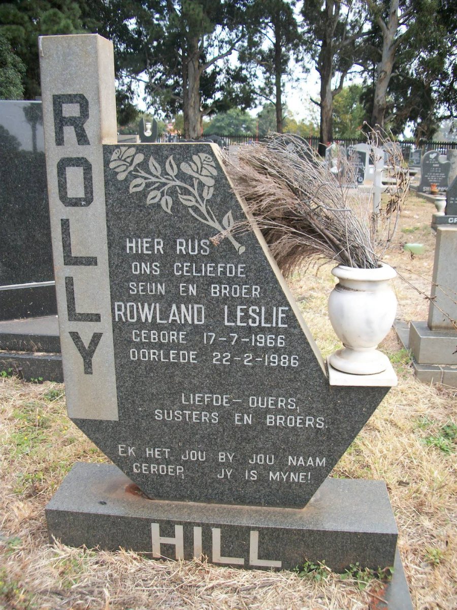 HILL Rowland Leslie 1966-1986