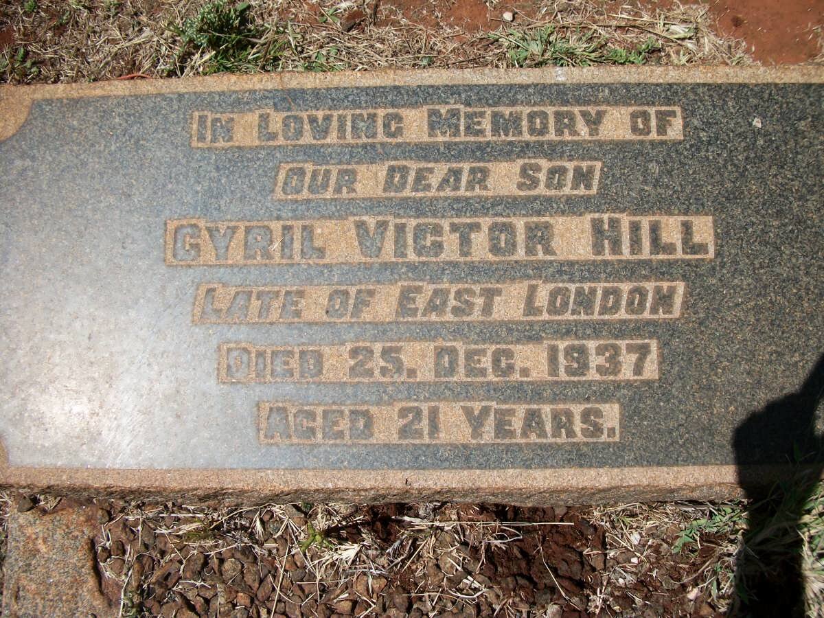 HILL Cyril Victor -1937