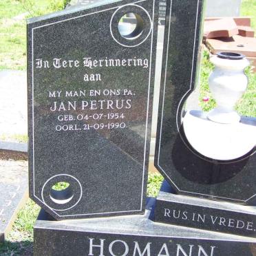 HOMANN Jan Petrus 1954-1990