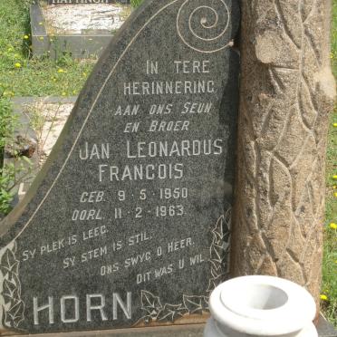 HORN Jan Leonardus Francois 1950-1963