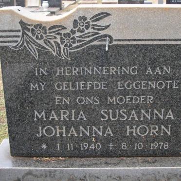 HORN Maria Susanna Johanna 1940-1978