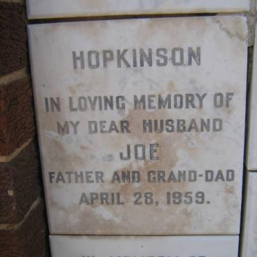 HOPKINSON Joe -1959