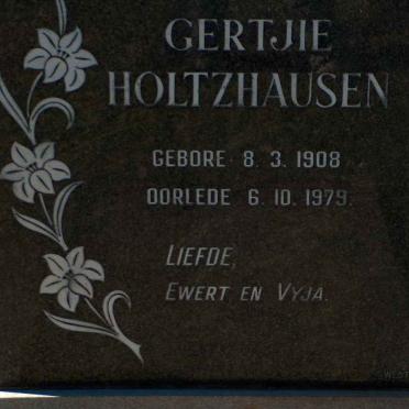 HOLTZHAUSEN Gertjie 1908-1979