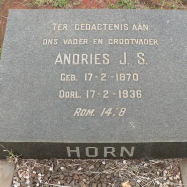 HORN Andries J.S. 1870-1936