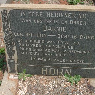 HORN Barnie 1915-1966