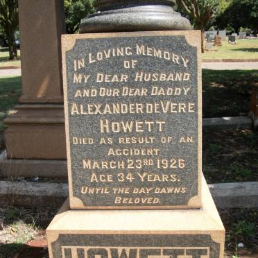 HOWETT Alexander de Vere -1926