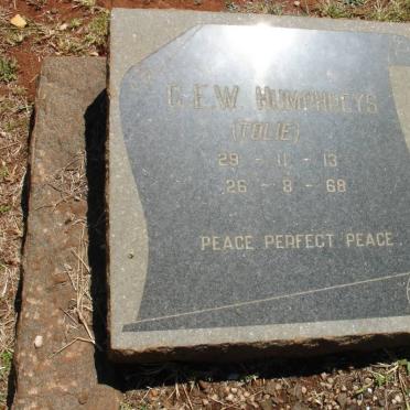 HUMPHREYS C.E.W. 1913-1968