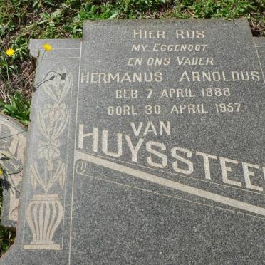 HUYSSTEEN Hermanus Arnoldus, van 1888-1957