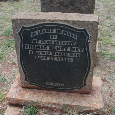IVEY Thomas Henry -1936