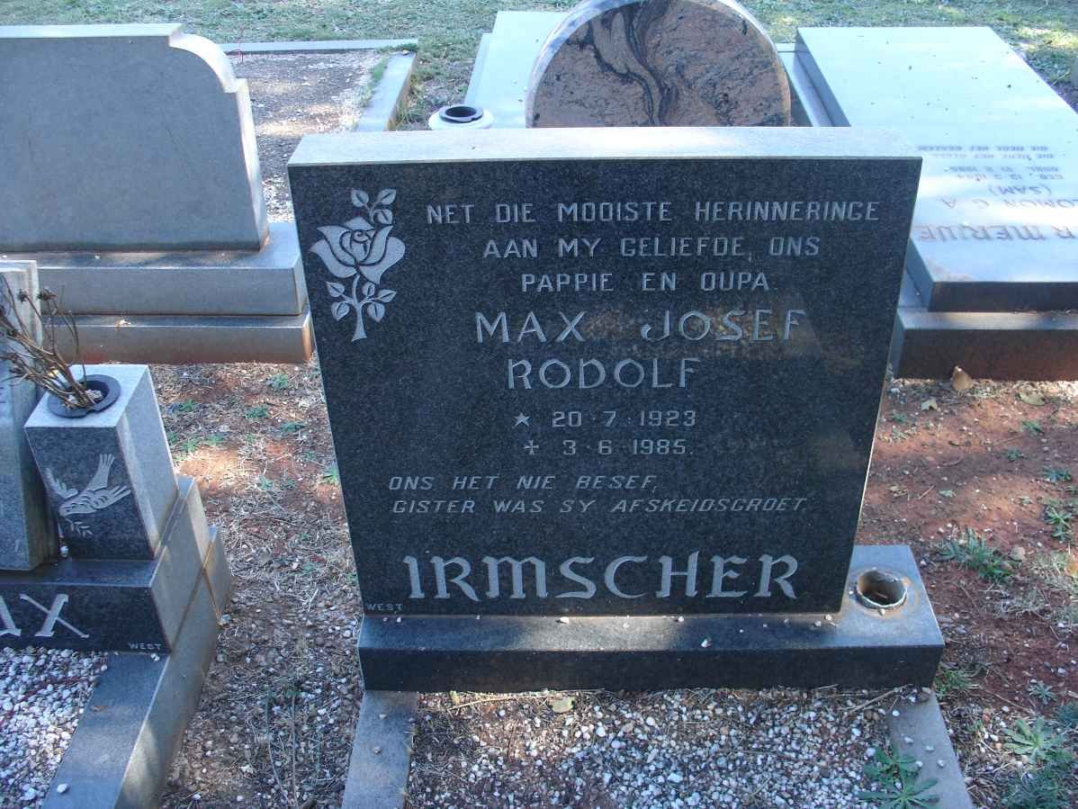 IRMSCHER Max Josef Rodolf 1923-1985