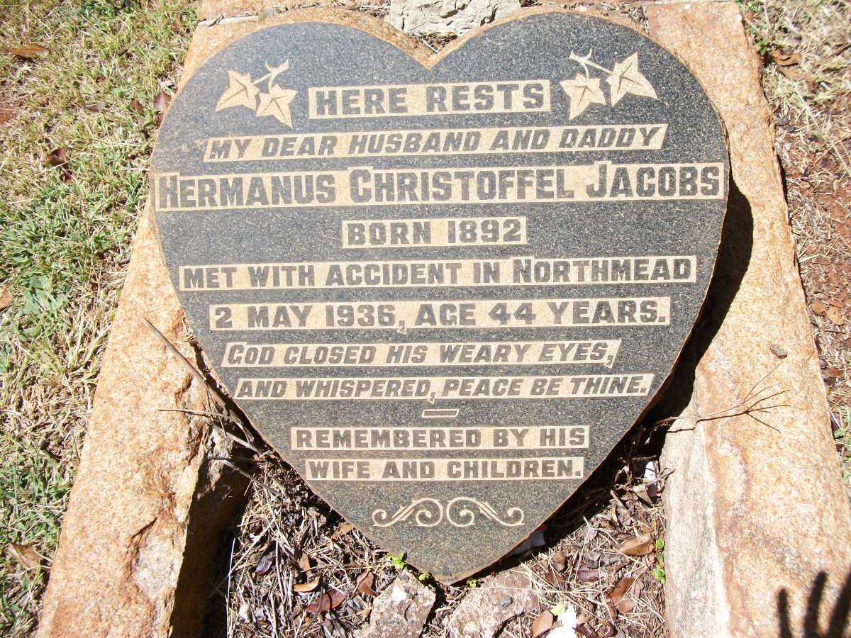 JACOBS Hermanus Christoffel 1892-1936