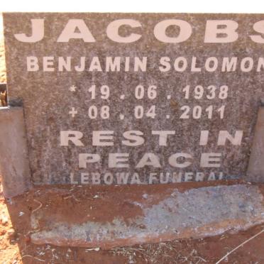 JACOBS Benjamin Solomon 1938-2011