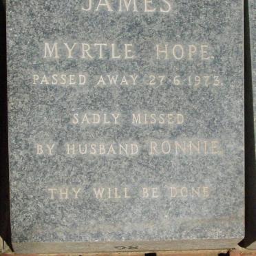 JAMES Myrtle Hope -1973