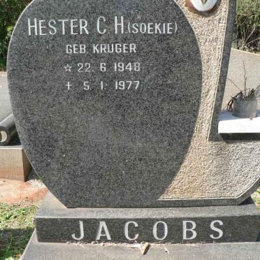 JACOBS Hester C.H. nee KRUGER 1948-1977