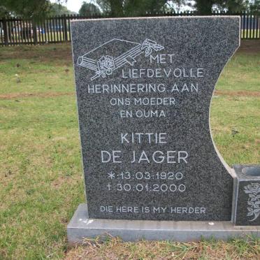JAGER Kittie, de 1920-2000