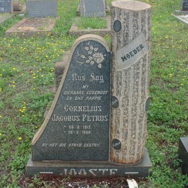 JOOSTE Cornelius Jacobus Petrus 1912-1960