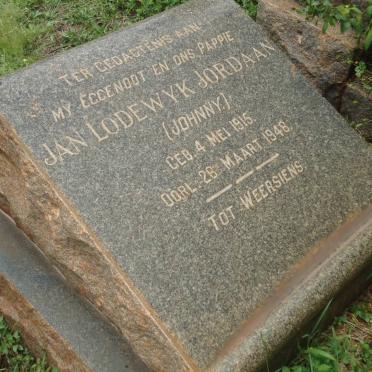 JORDAAN Jan Lodewyk 1915-1948