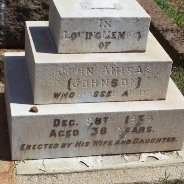 JOHNSON John Amiras -1934