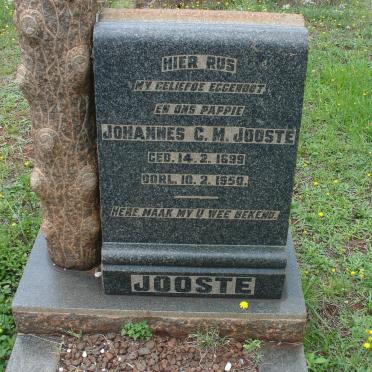 JOOSTE Johannes C.M. 1899-1950