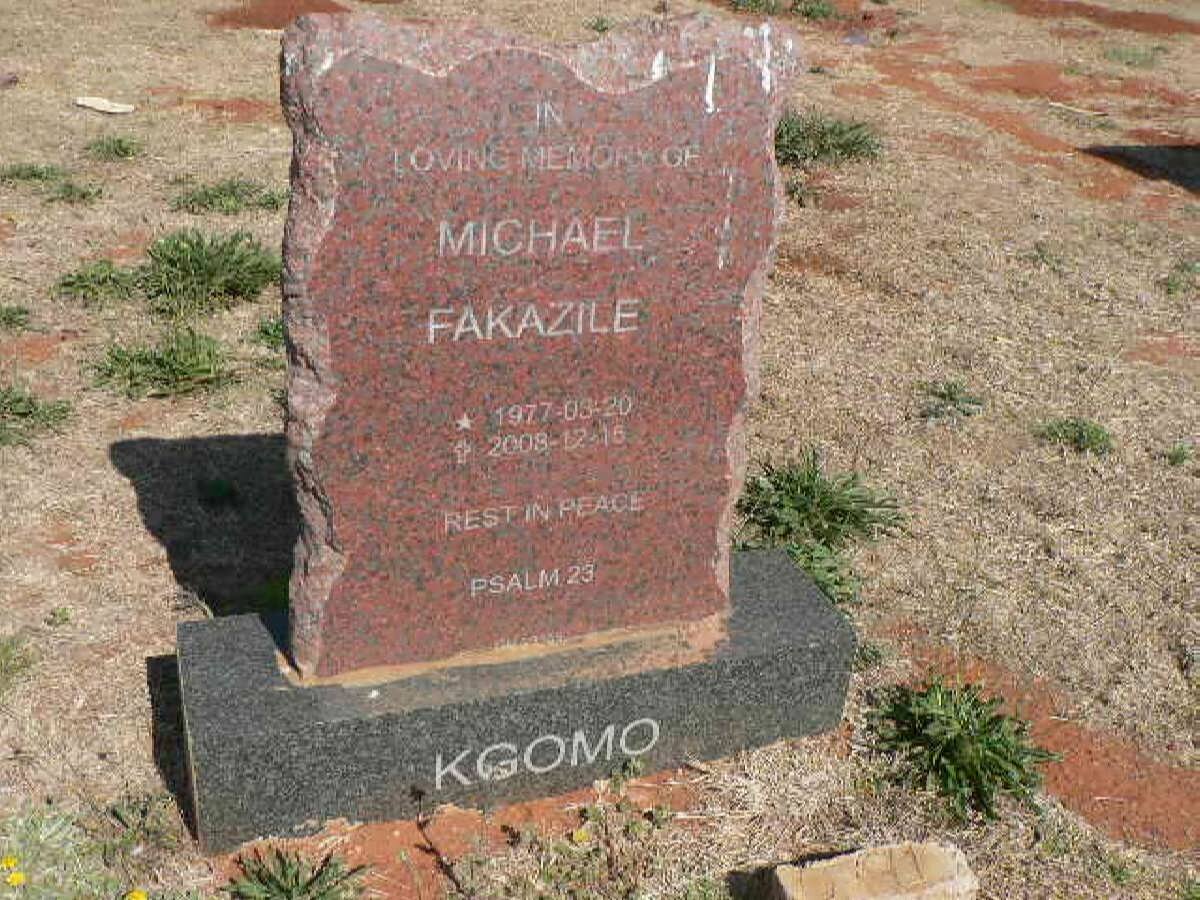 KGOMO Michael Fakazile 1977-2008