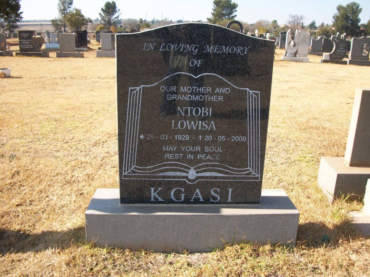 KGASI Ntobi Lowisa 1929-2000