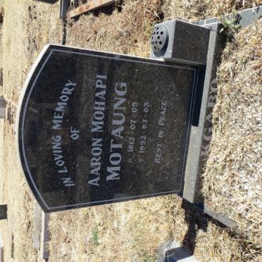 KGABO Aaron Mohapi Motaung 1912-1952