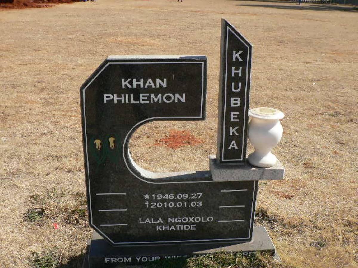 KHUBEKA Khan Philemon 1946-2010