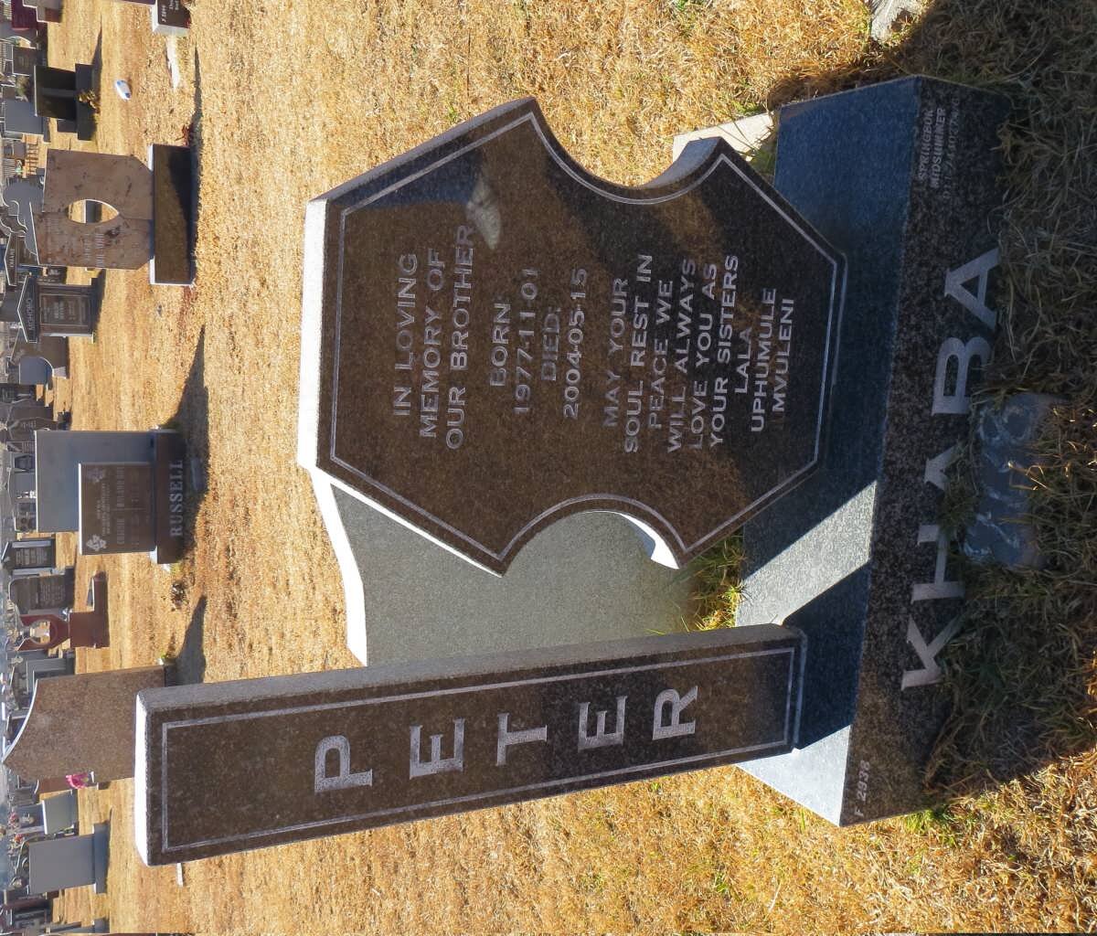 KHABA Peter 1977-2004