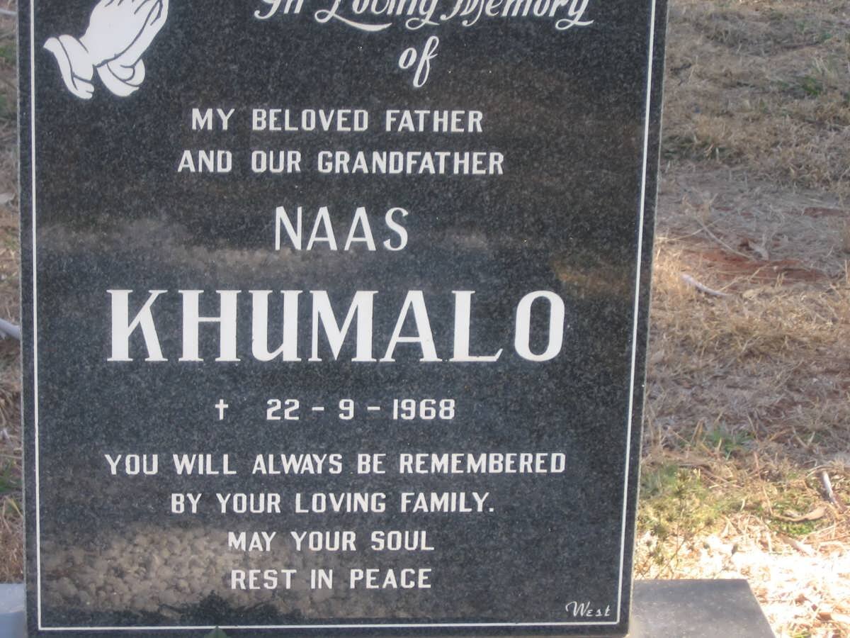 KHUMALO Naas -1968