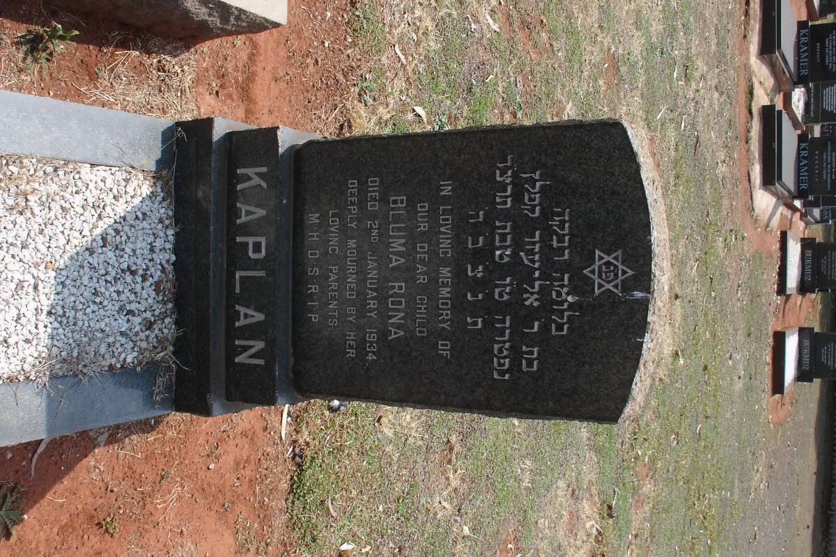 KAPLAN Bluma Rona -1934