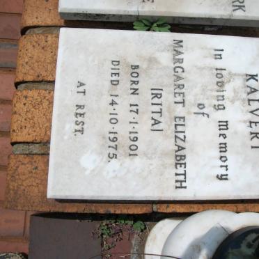 KALVERT Margaret Elizabeth 1901-1975