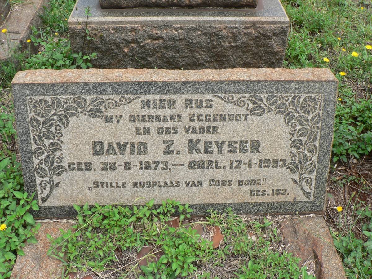 KEYSER David Z. 1873-1953