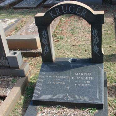 KRUGER Martha Elizabeth 1940-1973