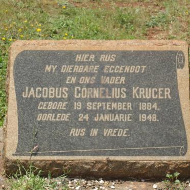 KRUGER Jacobus Cornelius 1884-1948