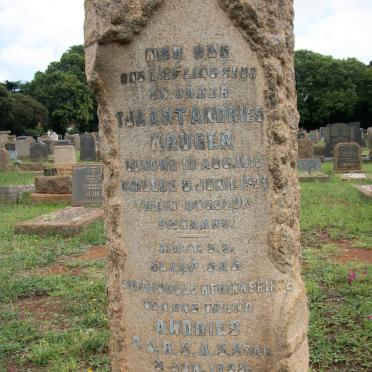 KRUGER Tjaart Andries 1910-1935