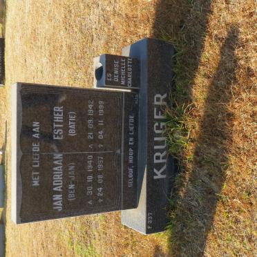 KRUGER Jan Adriaan 1940-1997 &amp; Esther 1942-1999