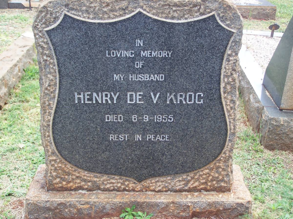 KROG Henry, de V. -1955