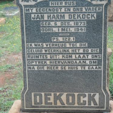 KOCK Jan Harm, de 1873-1941