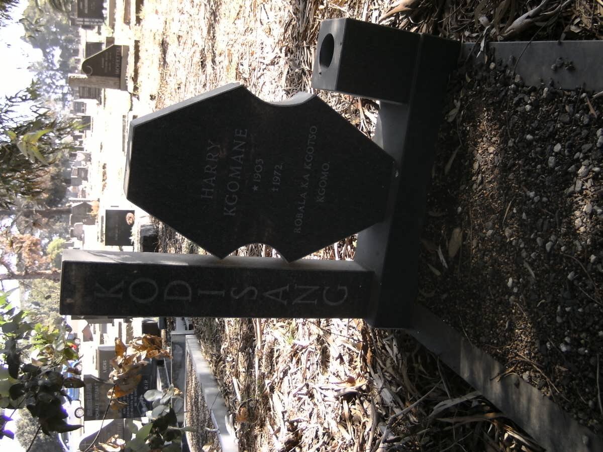 KODISANG Harry Kgomane 1903-1972