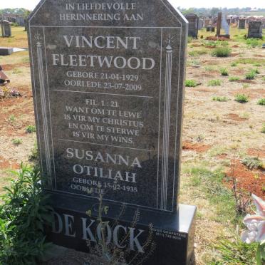 KOK Vincent Fleetwood, de 1929-2009 &amp; Susanna Otiliah 1935-