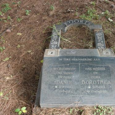 KOORTS Danie 1911-1976 &amp; Dorothea 1913-1990
